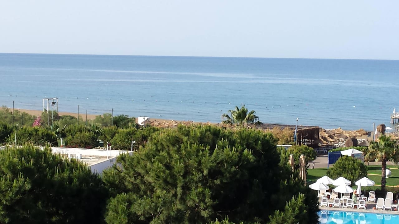 Meerblick vom Zimmer 1.Etage Haupthaus Voyage Belek Golf & Spa