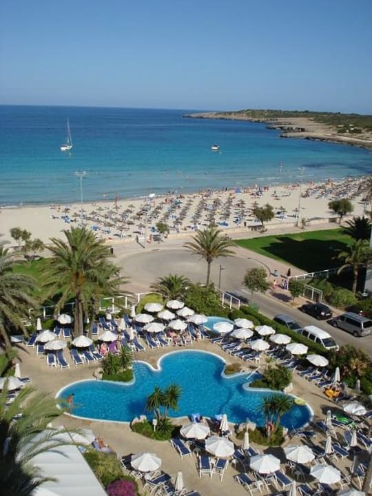 Ausblick vom Balkon Hipotels Hipocampo Playa