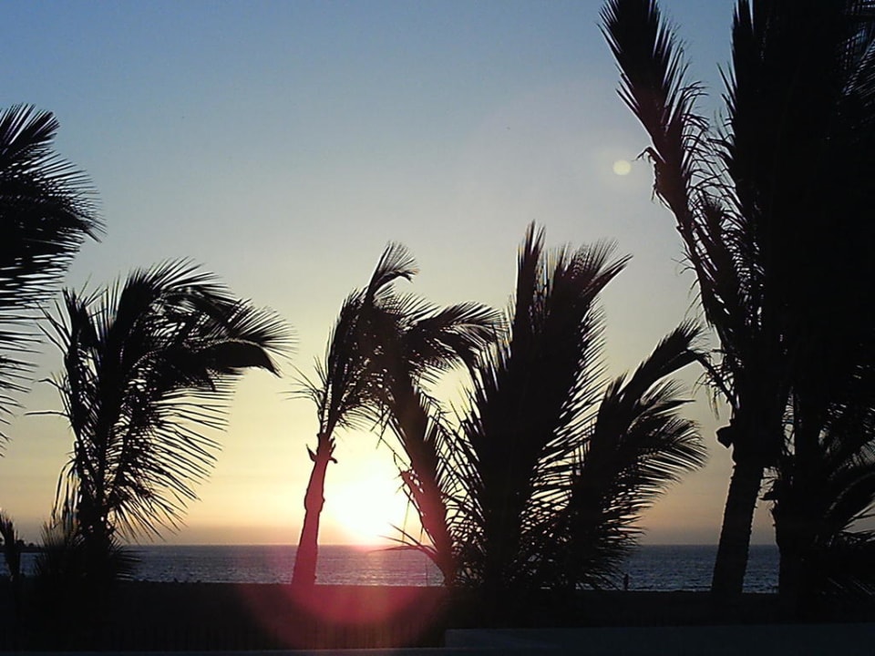 Sonnenaufgang vom Zimmer mit Meerblick Hotel Las Costas