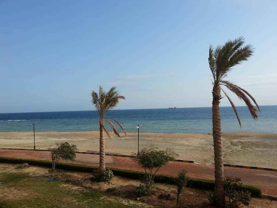 Blick vom Zimmer aus Malikia Resort Abu Dabbab