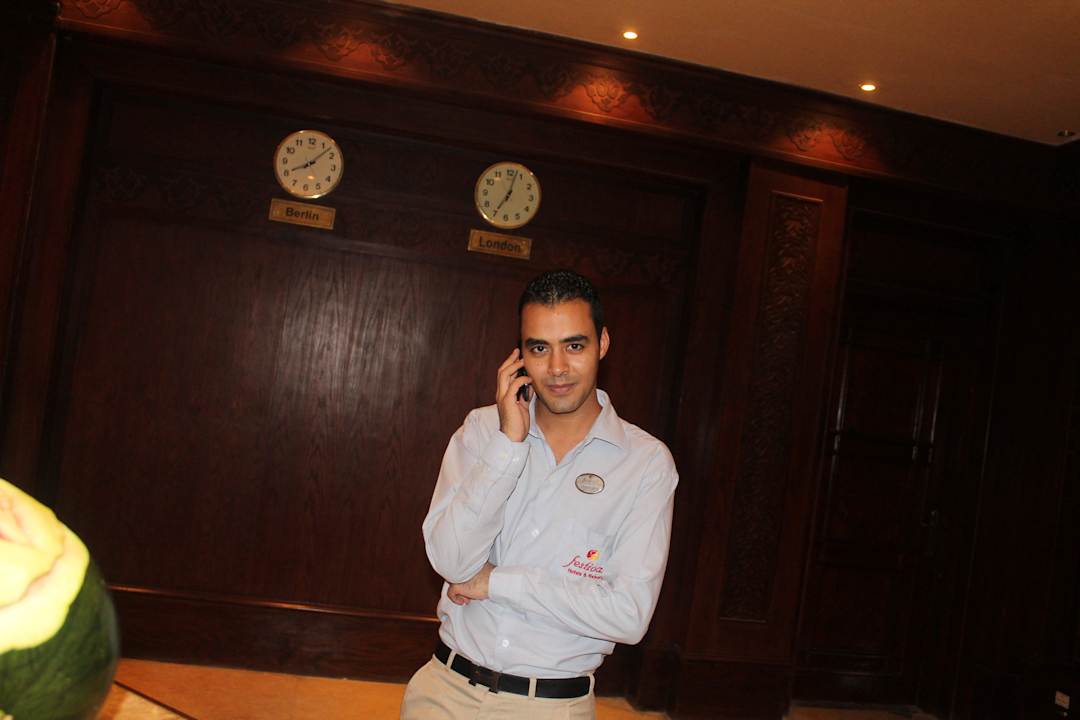 Haitham one of the best of the reception Riviera Aqua Park Resort