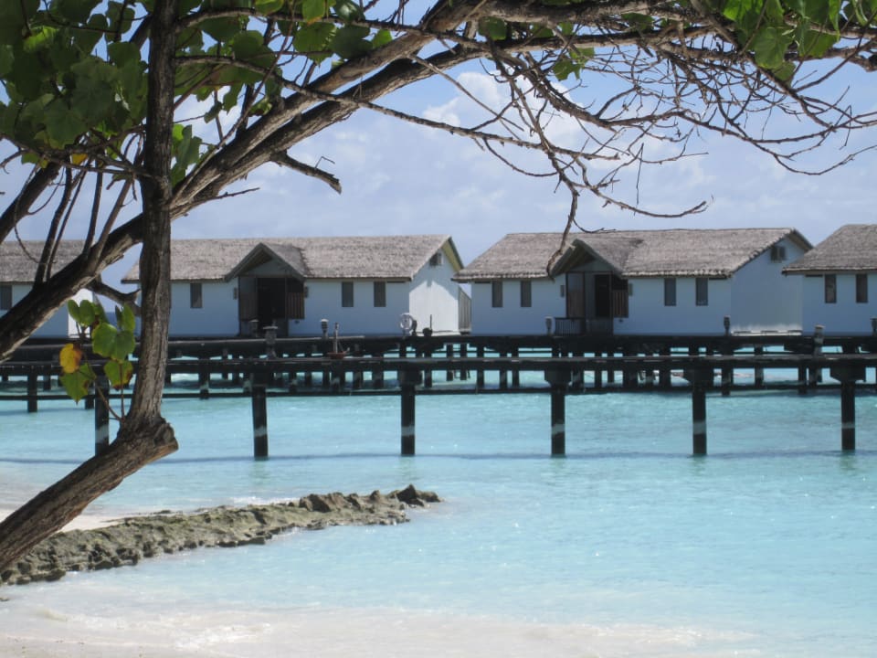Anderer Blick auf die Wasservillen NH Collection Maldives Reethi Resort