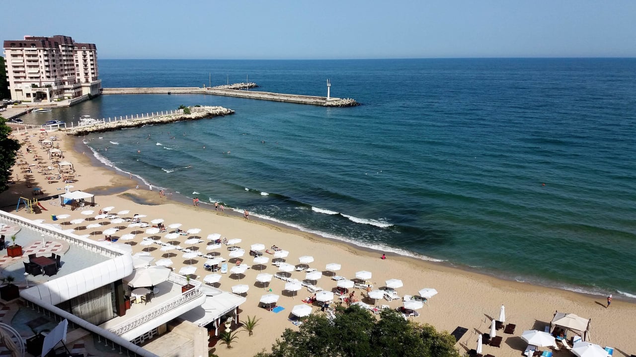 Blick vom Balkon Hotel Palace, Sunny Day Resort