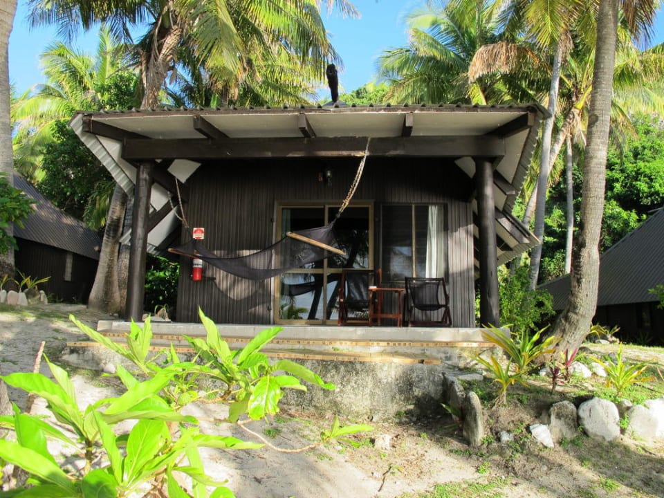 Beach-Bure von außen Hotel Matamanoa Island Resort