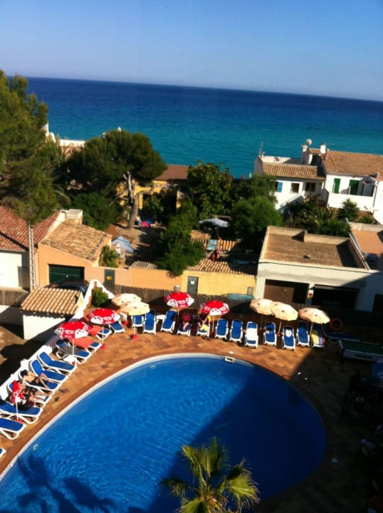 Ausblick aus einem Zimmer 4. Etage Hotel Clumba