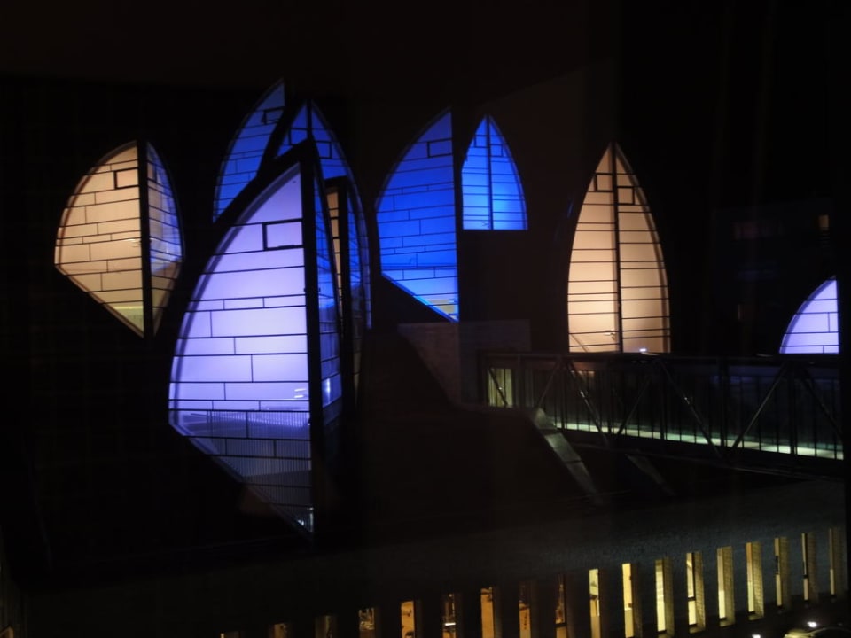 Fenster vom Wellnessbereich Tschuggen Grand Hotel Arosa