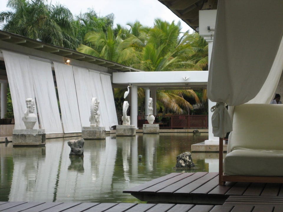 Blick auf die Teichanlage Catalonia Punta Cana - All Inclusive