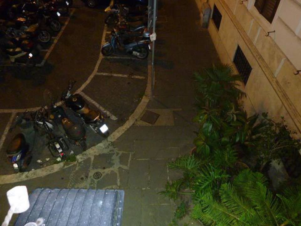 Zimmer 117 Außblick Hotel Elide