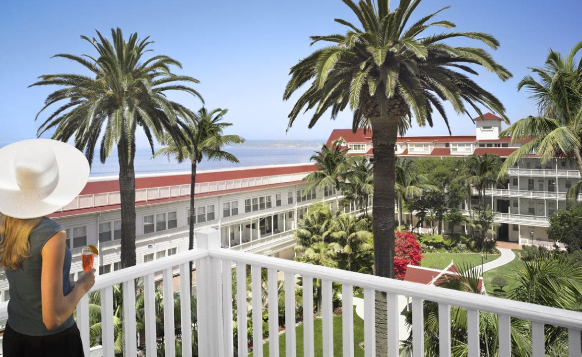 Overlooking the Garden Patio Hotel Del Coronado