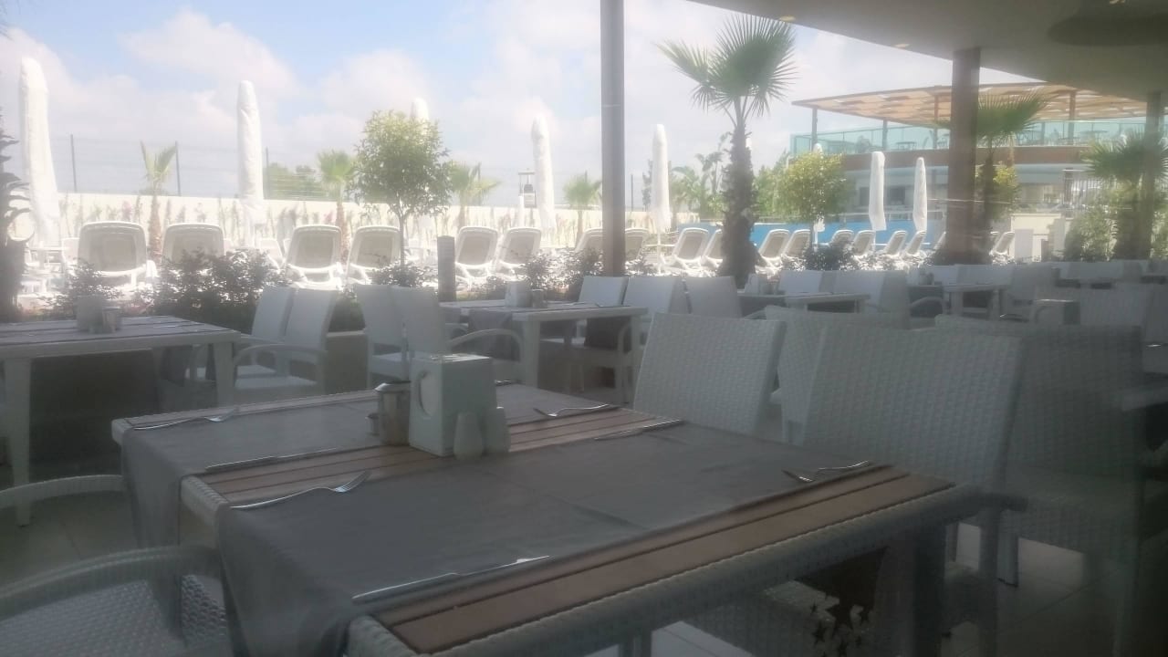 Some Al fresco seating Dream World Aqua Hotel