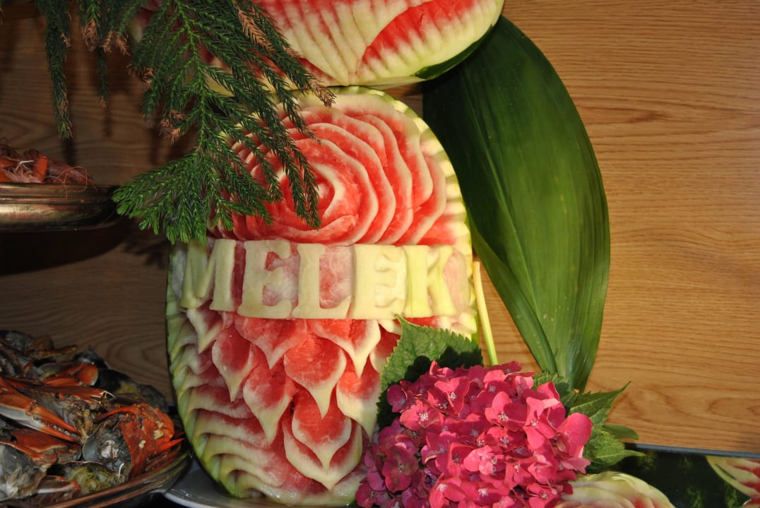 Melonenschnitzereien Kefaluka Resort Bodrum