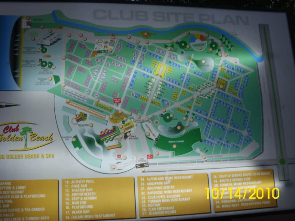 Lageplan VONRESORT Golden Beach