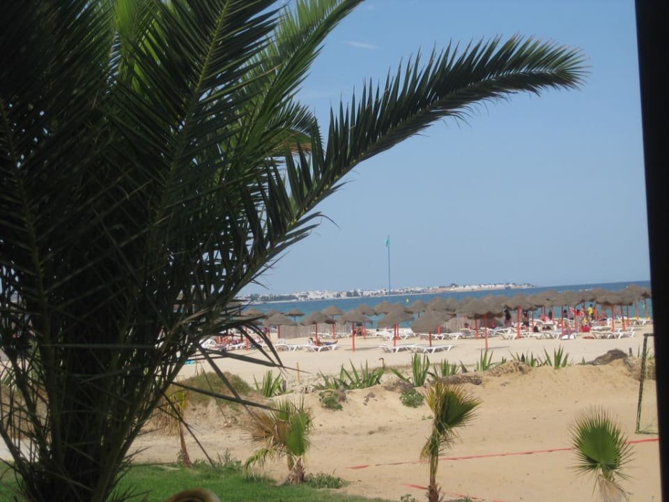 Ausblick vom Strandrestaurant nach Hammamet Hotel Paradis Palace