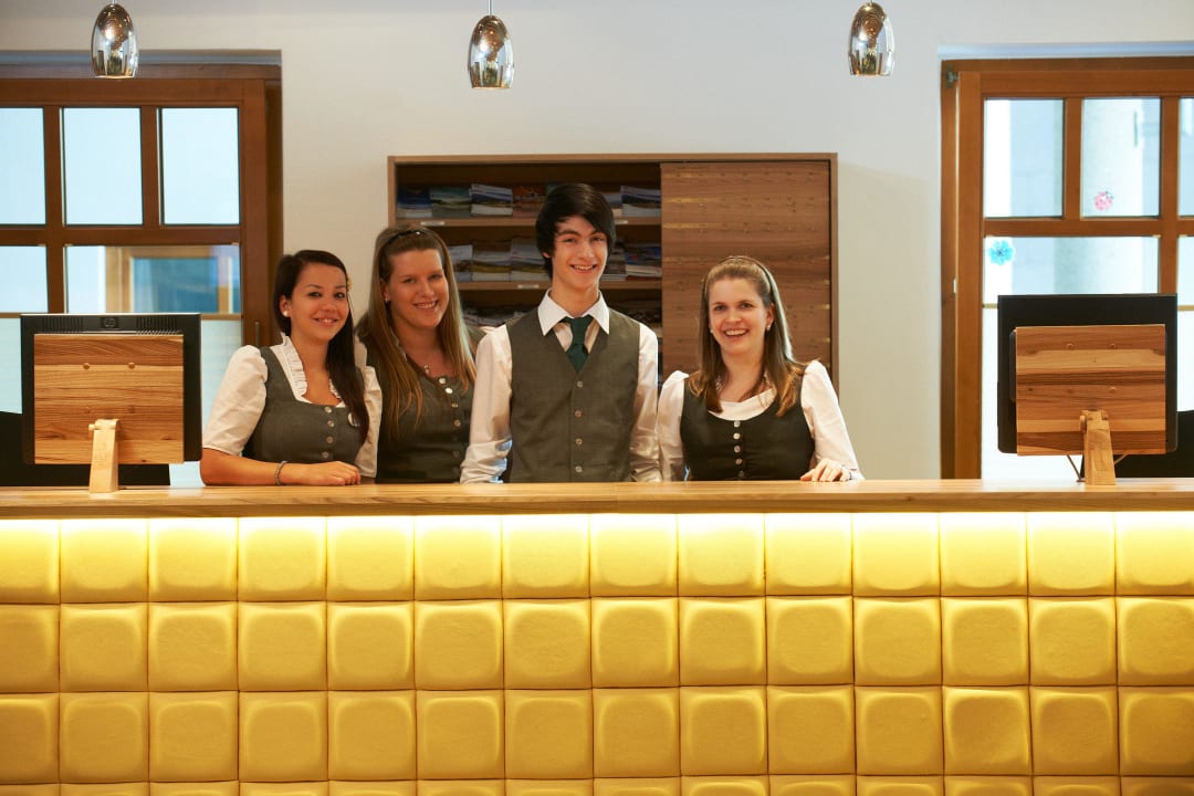 Rezeption, Hotel Liebe Sonne - Check in Hotel Garni Sunshine Sölden