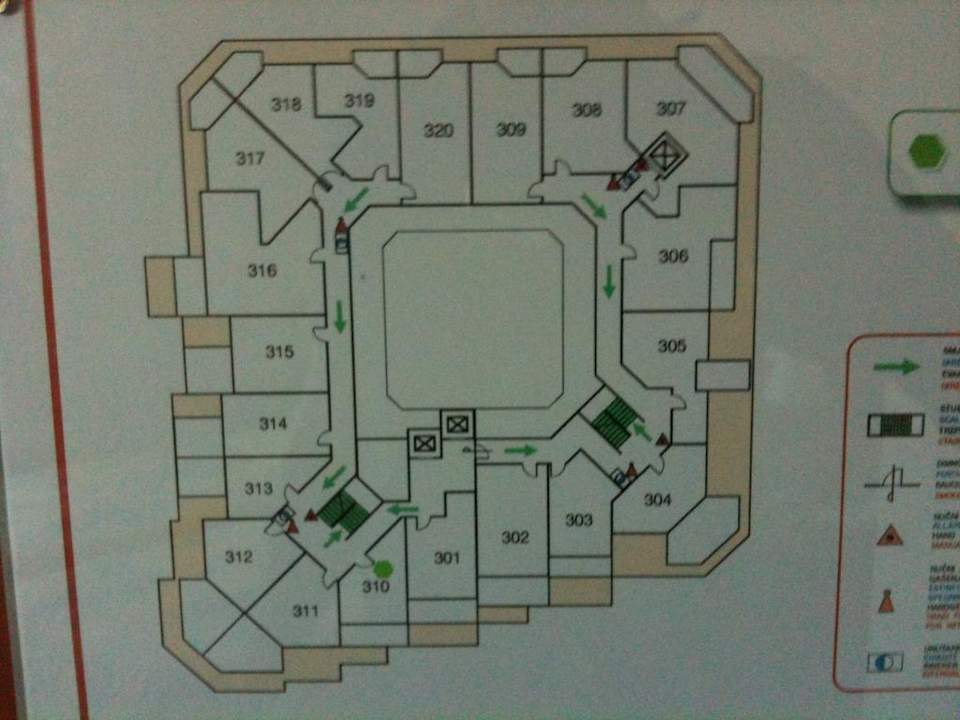 Zimmerplan Hotel Arcus Residence