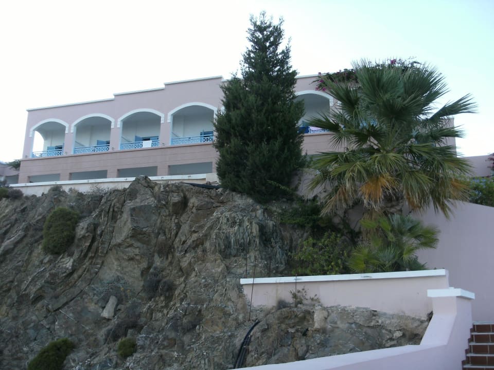 Hotel vom Strand aus Mitsis Rodos Village