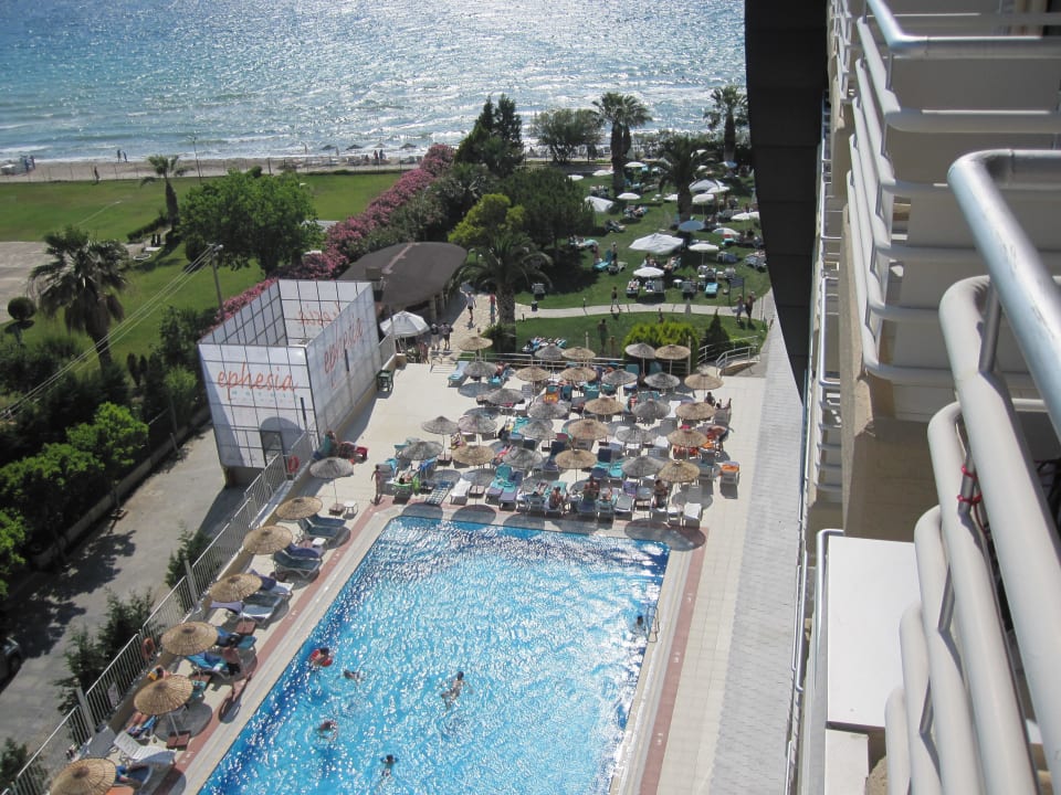 Aussicht vom Balkon Hotel Ephesia