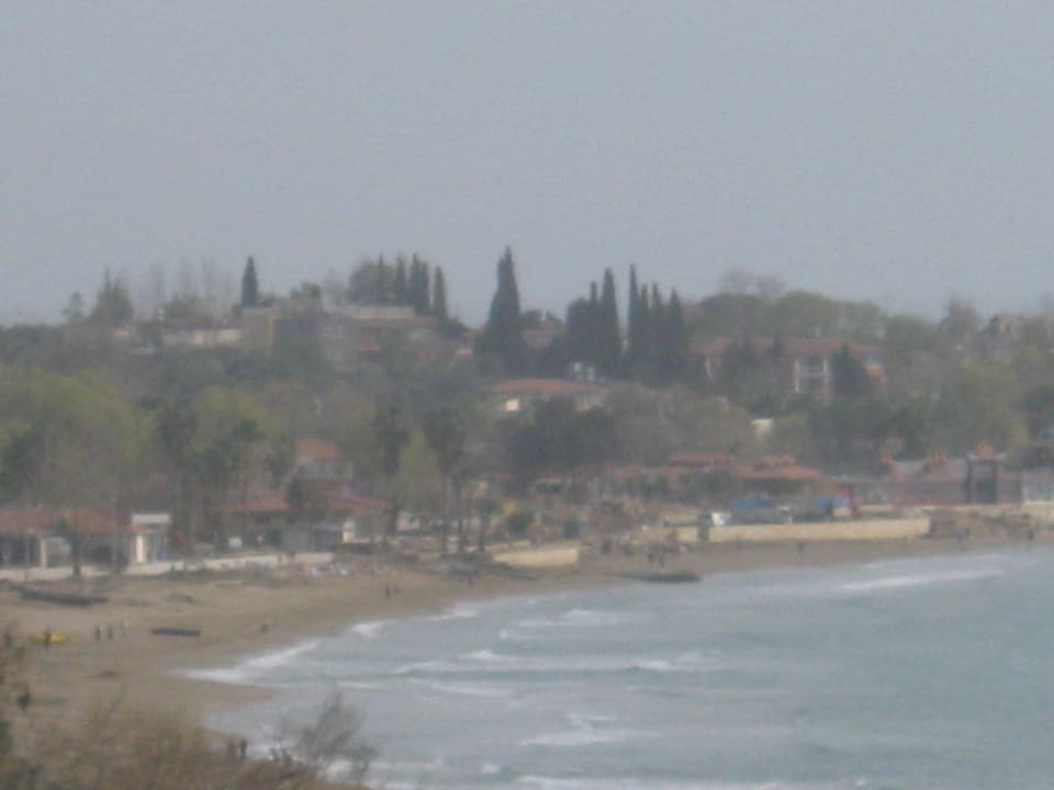 Blick von der Lobbyterrasse auf die Bucht Melas Resort Hotel