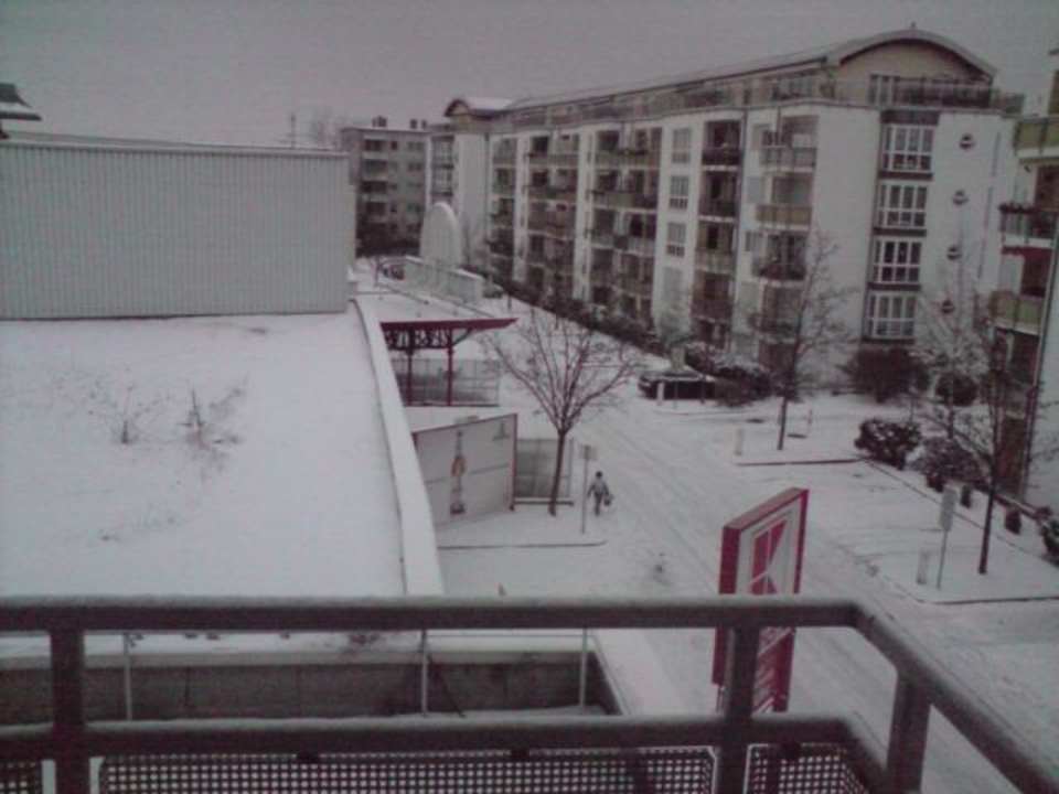 Ausblick vom Balkon acora Leipzig Living the City