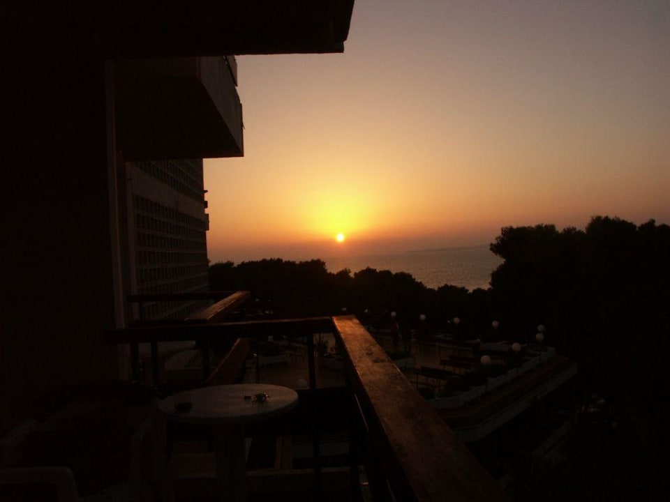 Abendstimmung am Balkon Hotel Aurora