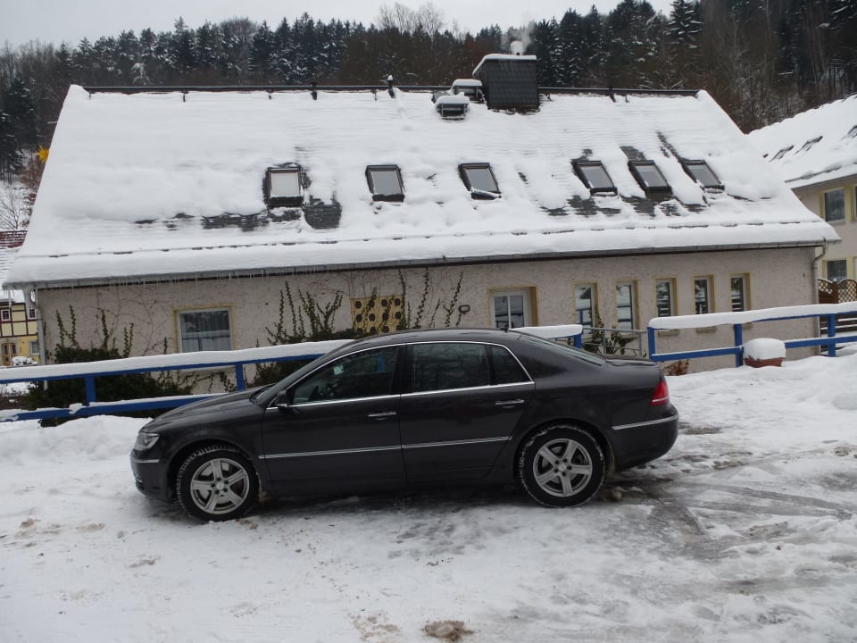 Rückseite des Hotels Hotel Grundmühle