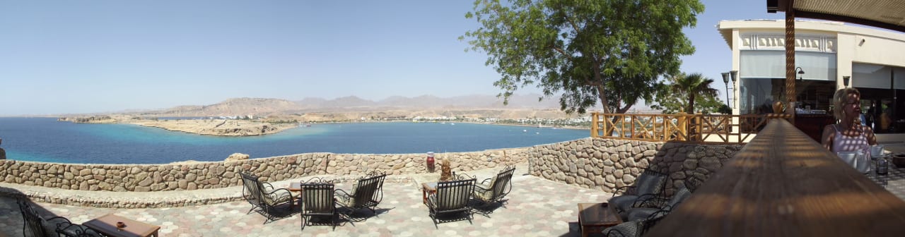 Blick beim Frühstück Albatros Sharm Resort