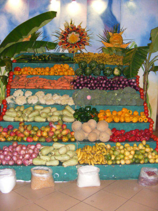 Deko beim Abendbüffet Grand Palladium Select Bávaro Resort & Spa