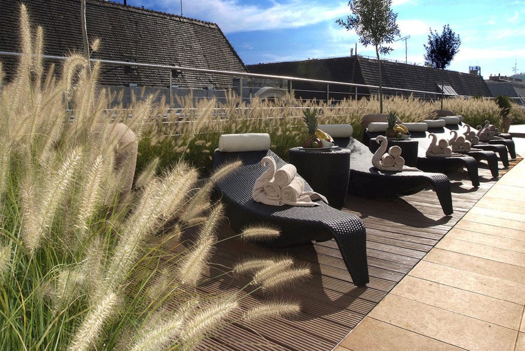 Rooftop garden Continental Hotel Budapest
