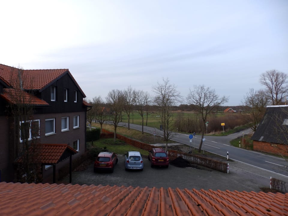 Blick auf den Parkplatz Hotel Kloppendiek
