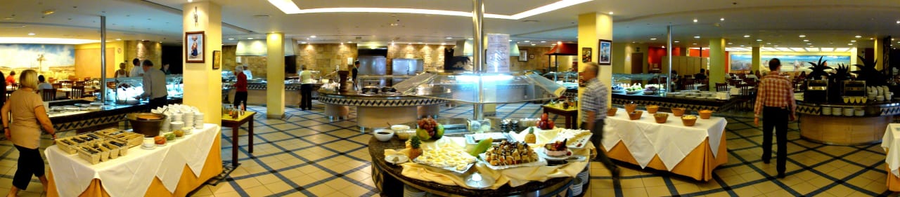 Panoramablick auf das Büffet Alua Suites Fuerteventura