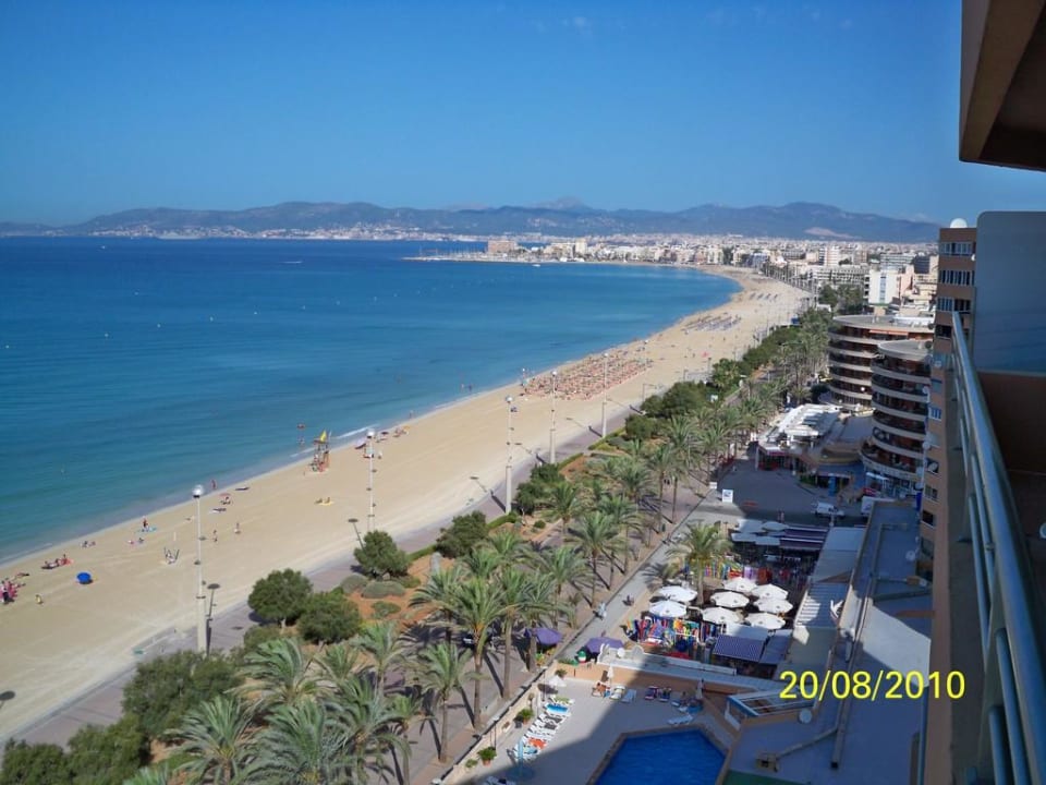 Ausblick vom obersten Stock allsun Hotel Pil-lari Playa