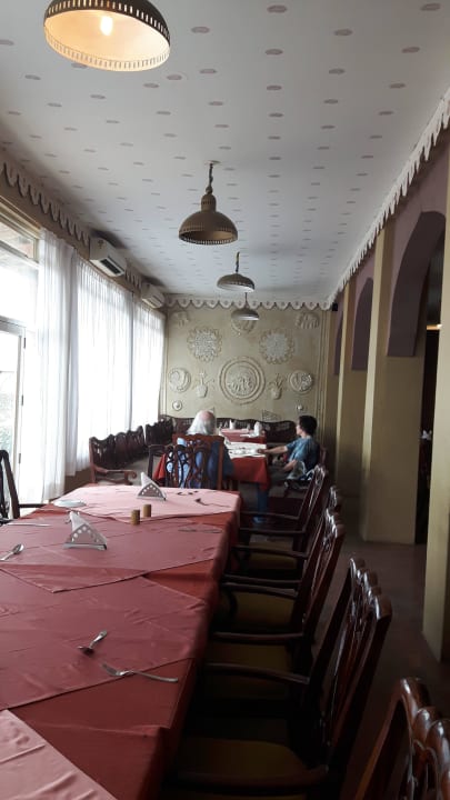 Restaurant nach dem Frühstück Hotel Fort Khejarla
