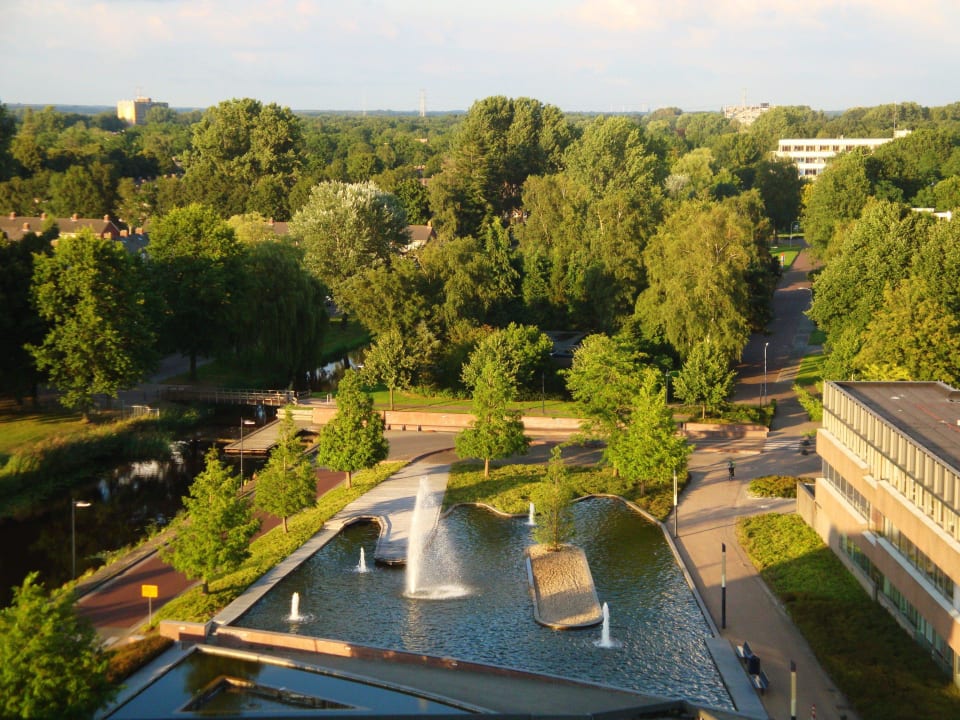 Garten und Parkanlage Ausblick Hotel Cityhotel-Restaurant Stadskanaal