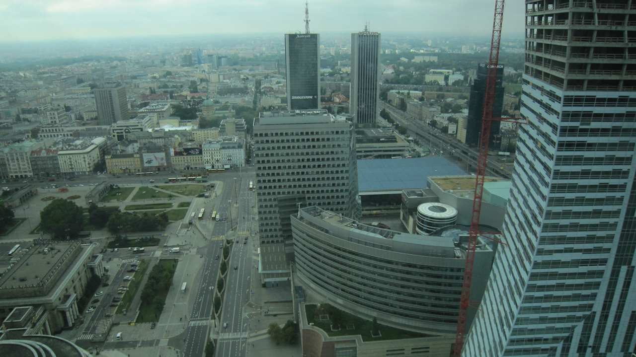 Ausblick vom Pool InterContinental Warszawa