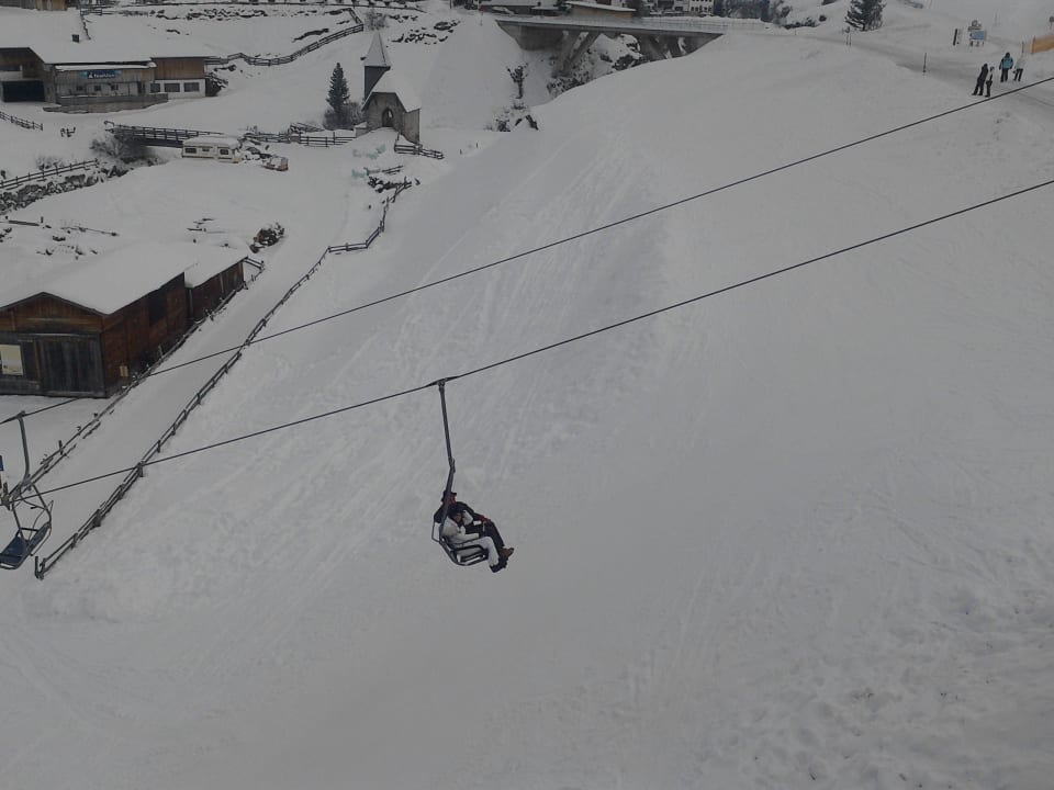 Liftblick durch das Fenster Hotel Bergwelt