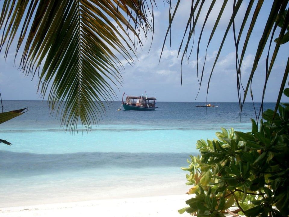 Aussicht vom Strand Angaga Island Resort