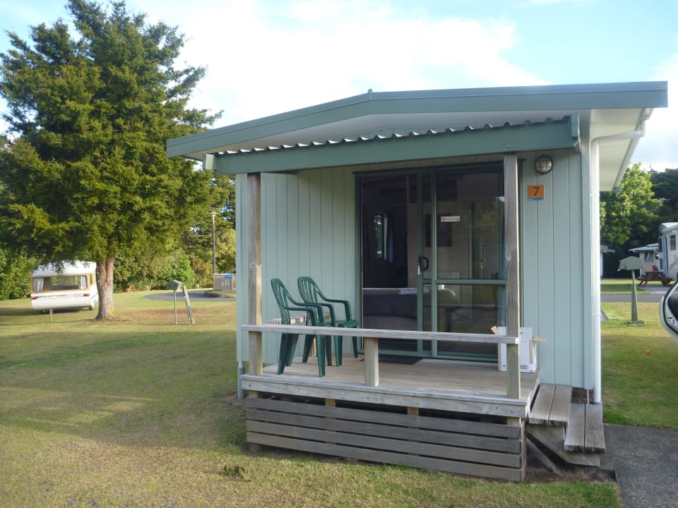 Die Hütte von Außen Whangarei Top 10 Holiday Park