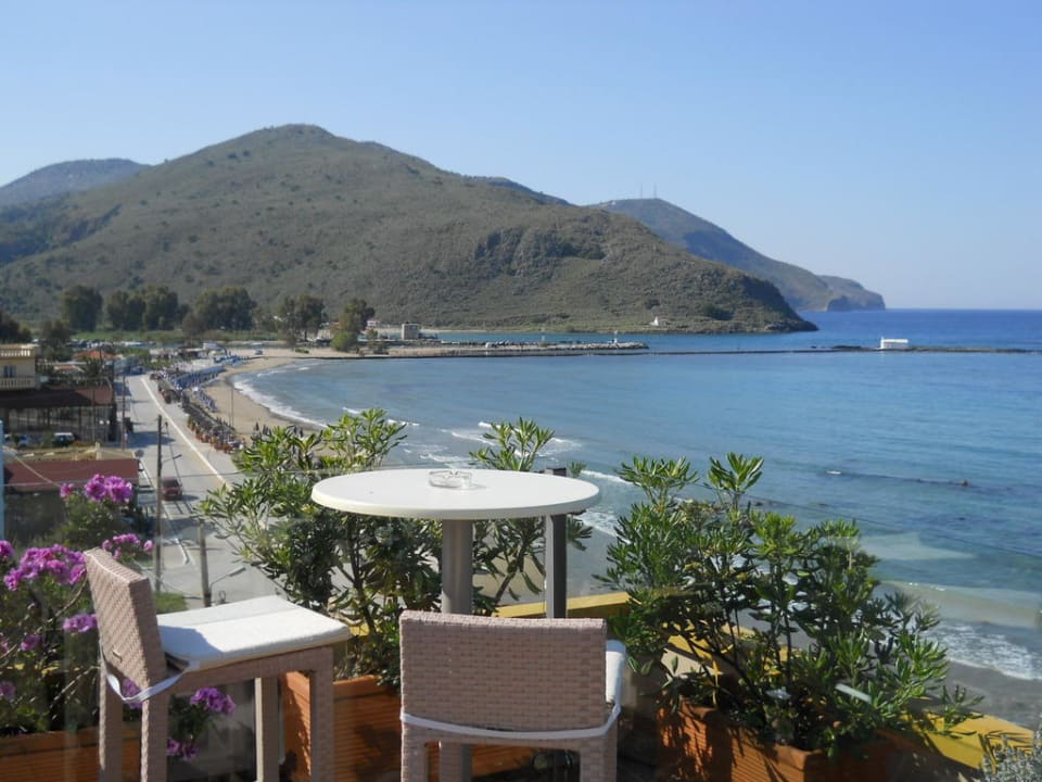 Ausblick von der Dachterrasse Hotel Corissia Princess