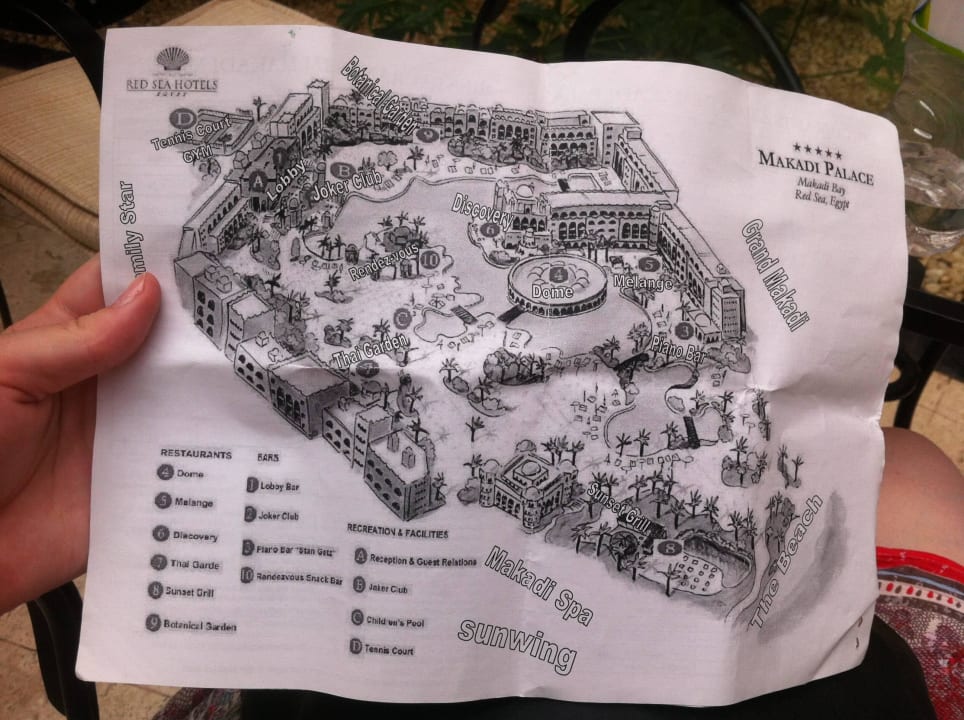 Übersicht Hotelgelände (ohne Mall) Makadi Palace