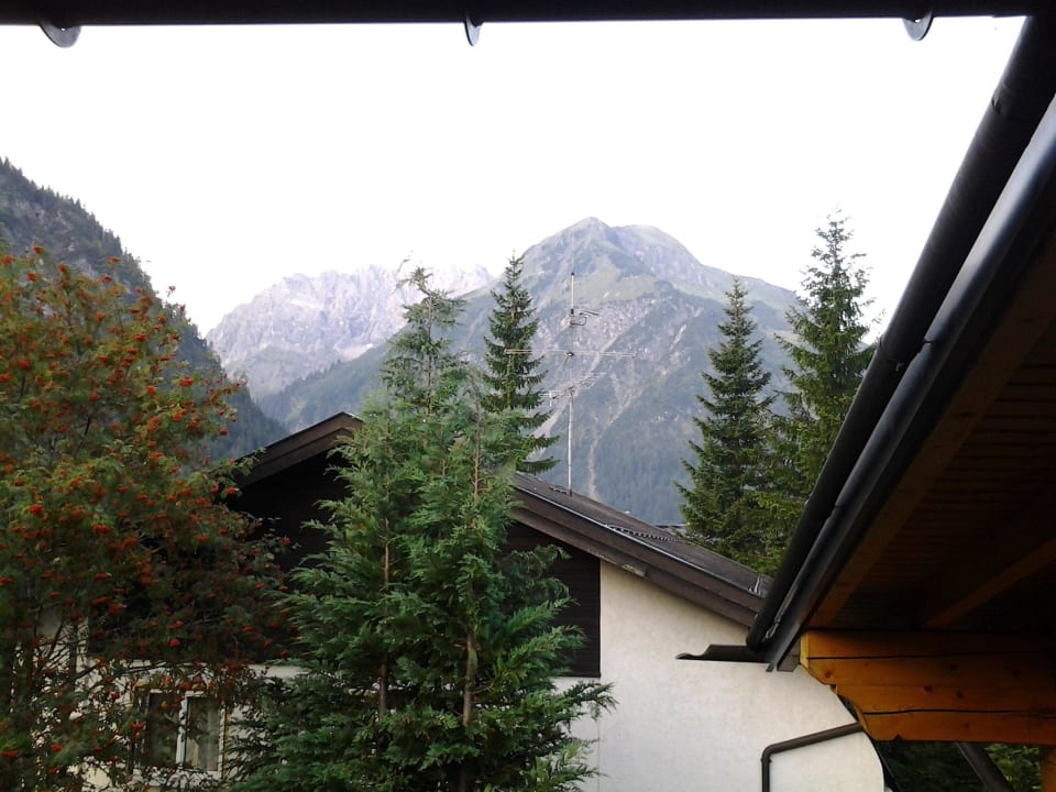 Aussicht vom Balkon Ferienwohnungen Brückler
