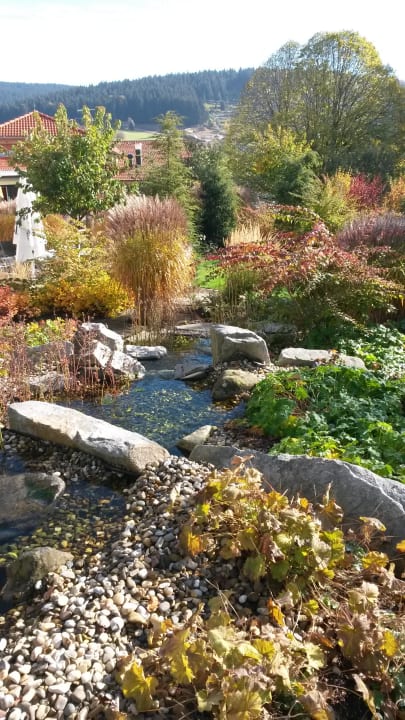 Außenanlage im Herbst Hotel Reinerhof