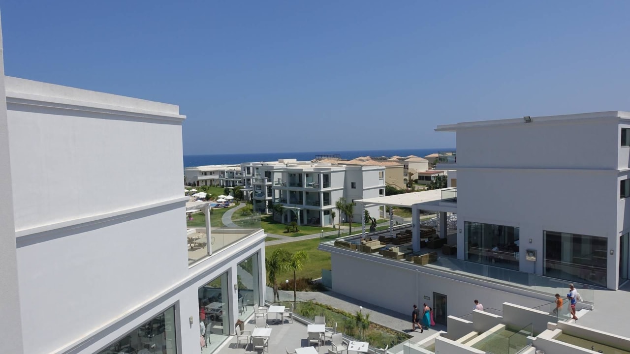 Blick vom Zimmer Asterias Beach Resort