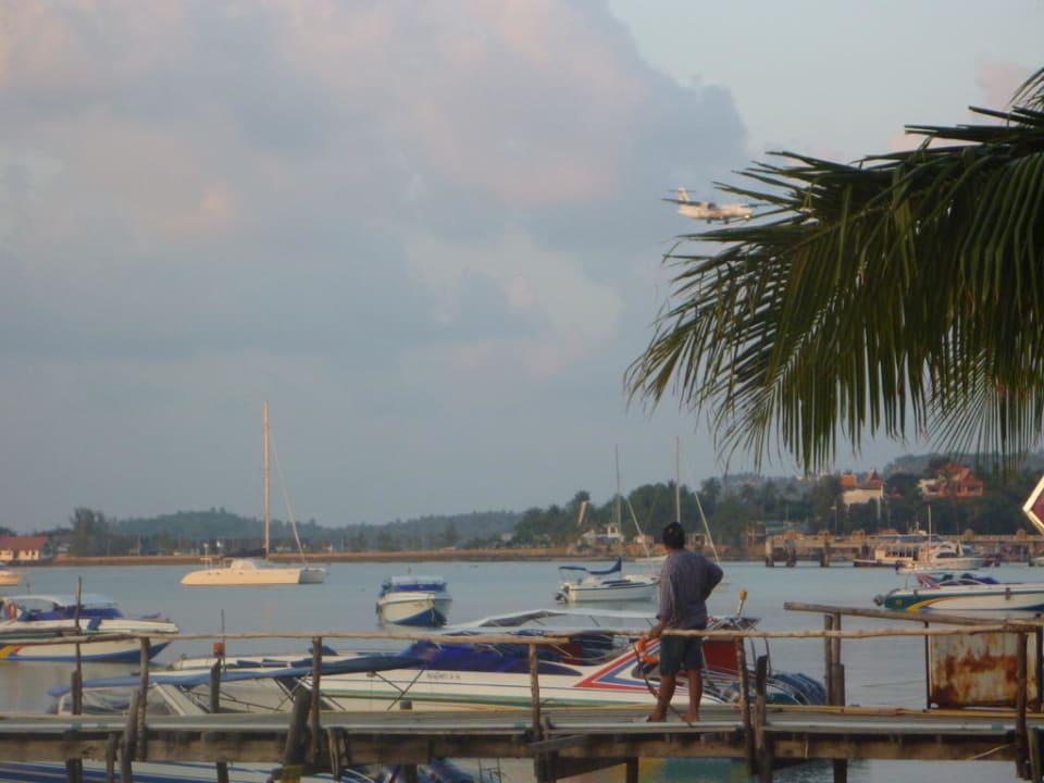 Blick vom Pool Richtung Big Buddha Punnpreeda Beach Resort
