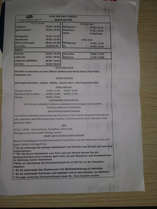 Sonstiges Side Aquamarin Resort & Spa