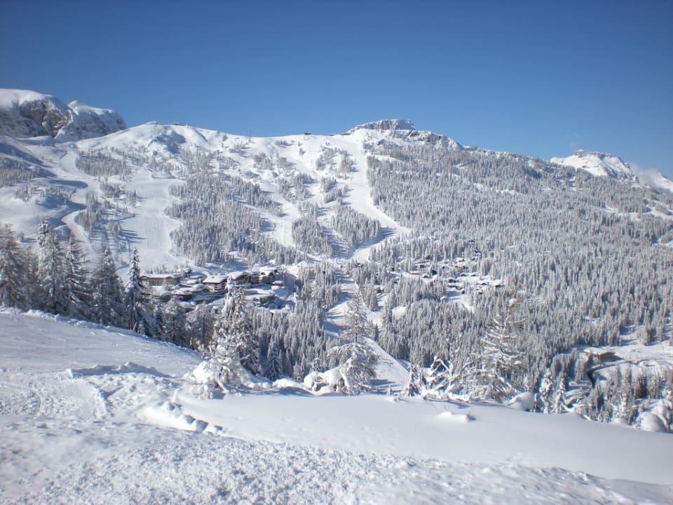 Blick auf den Gartnerkofel Haus Gartnerkofelblick