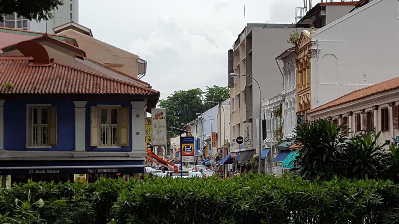 Kampong Glam Viertel direkt vor der Tür Hotel Parkroyal on Beach Road