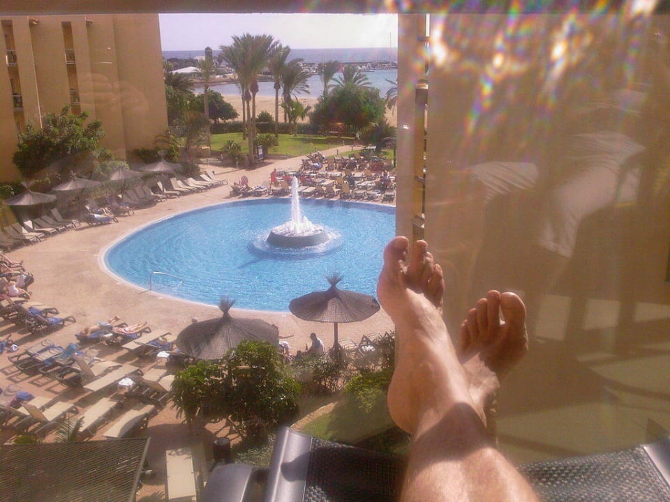 Ruhepause auf denm Balkon Barceló Fuerteventura Mar