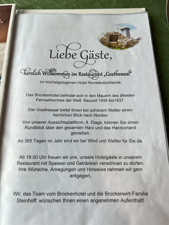 Gastro Hotel Brocken