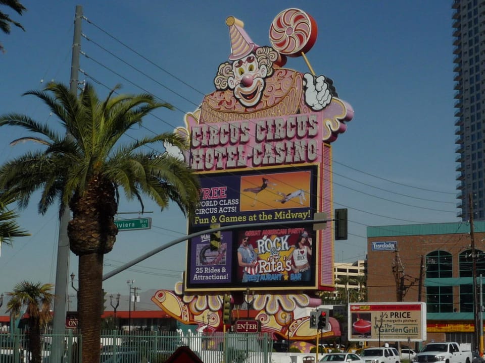 Leuchtreklame von Circus Circus Hotel Circus Circus