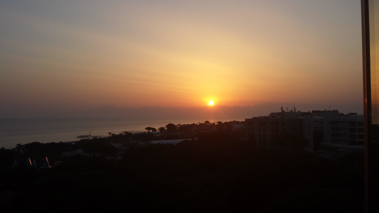 Sonnenuntergang vom Balkon aus Papillon Zeugma Relaxury